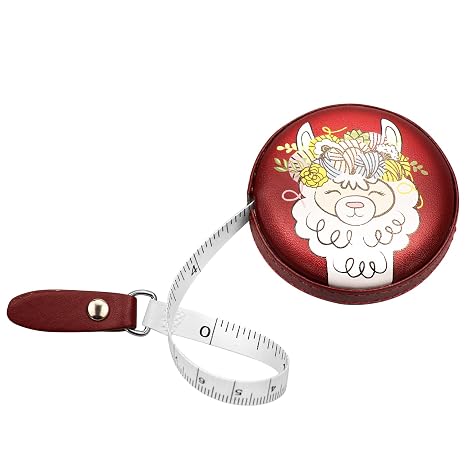 Tape Measure, Retractable Measuring Tape Double Scale Sewing Flexible Ruler Small Sewing Tape Measure with Snap Button Closure for Body Weight Loss Fabric Sewing Tailor Cloth 150cm/60 inches