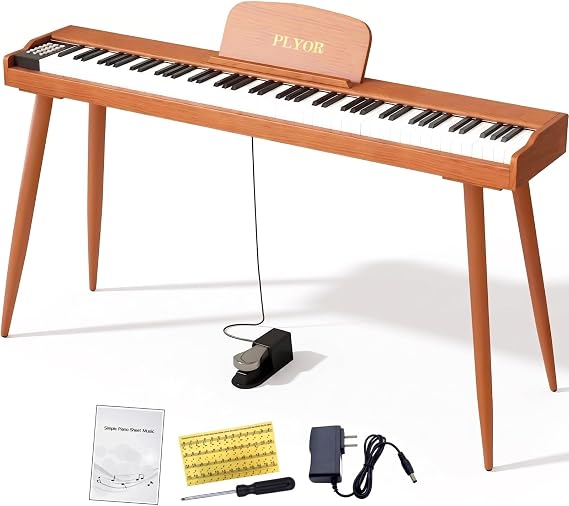 88 Key Semi Weighted Piano Keyboard Full-Size Electric for Beginners