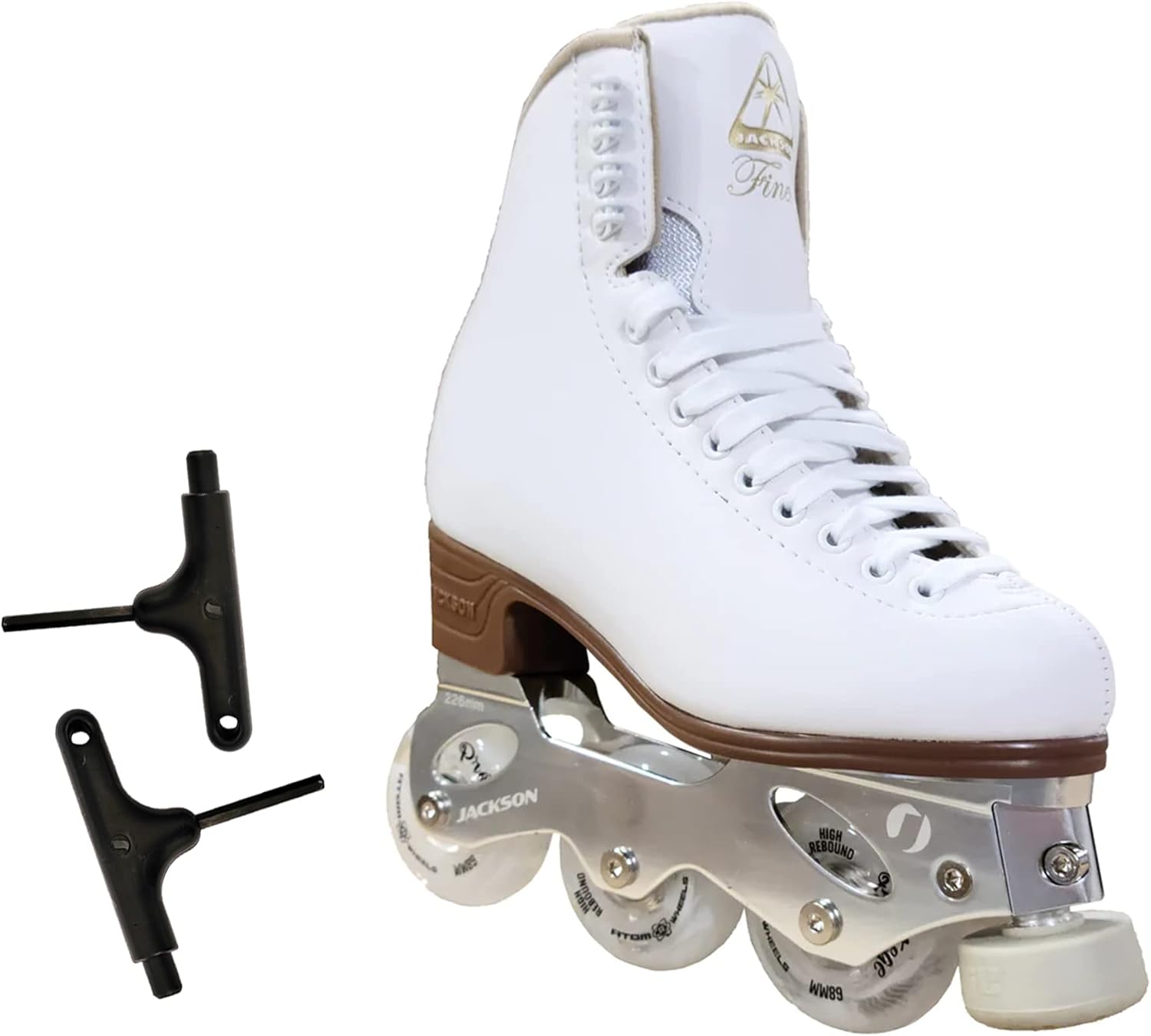 Jackson Utima Inline Roller Skates / White Finesse / Women's Size 6 / JUST LAUNCHED 2021
