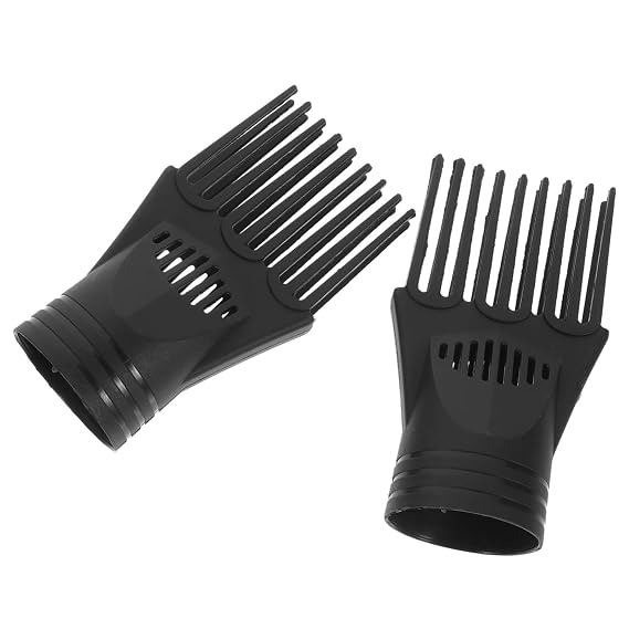 Hair Dryer Comb Attachment Universal Air Nozzle Concentrated Heat Fast Drying Lightweight 4.92X1.96X1.96In Compatible with Most Hair Dryers for Smooth Shiny Styling
