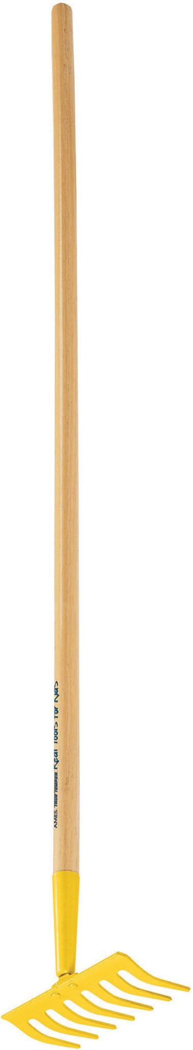 True Temper KGRM Kids 7.5 in. Steel Head Garden Rake with 42 in. Hardwood Handle