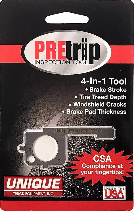 Unique Truck Equipment Pre-Trip Inspection Tool - 4-in-1 Inspection Tool for Drivers and Mechanics