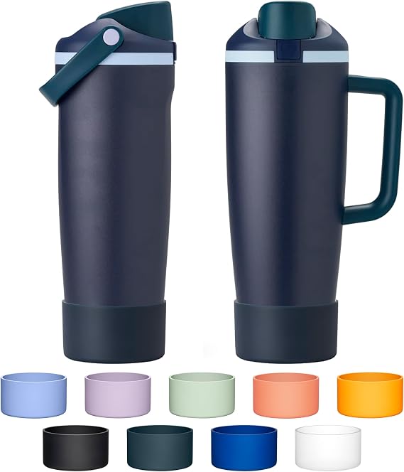 Silicone Boot for Owala 30oz & 40oz FreeSip Sway Bottles & Tumblers,Anti-Slip Protective Sleeve Bottom Bumper Cover for Owala 40 oz Triple Layer Insulated Travel Tumbler