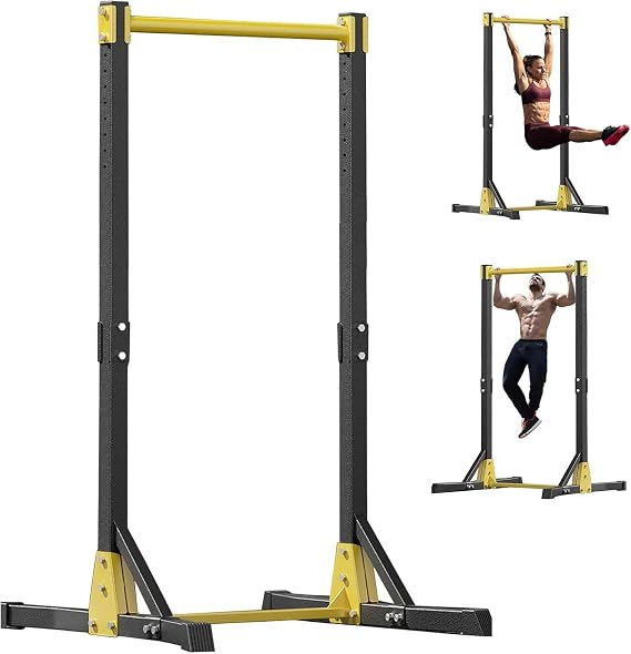 Portable Pull Up Bar Station, Pull Up Bar Free Standing, Pull Up Tower with 11 Height Levels, Free Standing Pull Up Bars for Home Gym, Pull Up Tower Station 180Kg