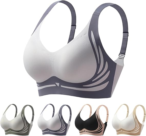 Sujetador Con Soporte Superior Inalambrico, Sujetador Push Up Sin Aros, Lushfitting Powerful Push-Up Seamless Bra