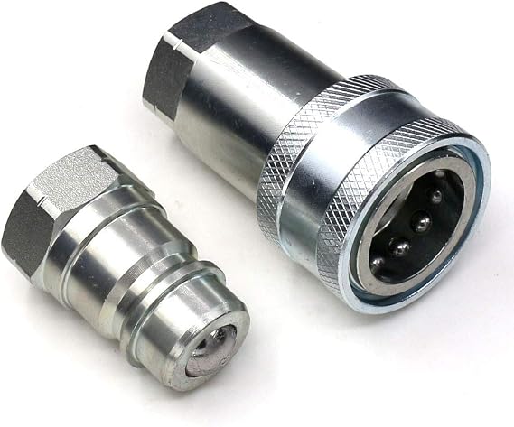1/2 NPT Ag ISO 5675 Hydraulic Coupler, CEKER Quick Connect Tractor Hydraulic Coupling Pioneer Style Agricultural Hydraulic Couplers