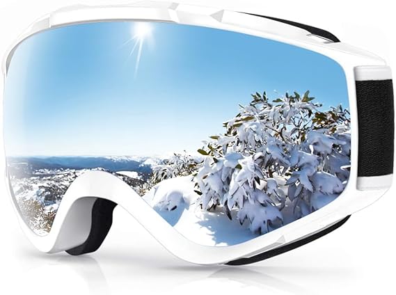 Findway Ski Goggles, Skiing Goggles For Snowboard Jet Snow, For Women Men Ladies Youth Teen OTG Over Helmet Compatible, Anti-fog 100% UV Protection, Anti-glare Ski Goggles, For Skiing Snowboarding