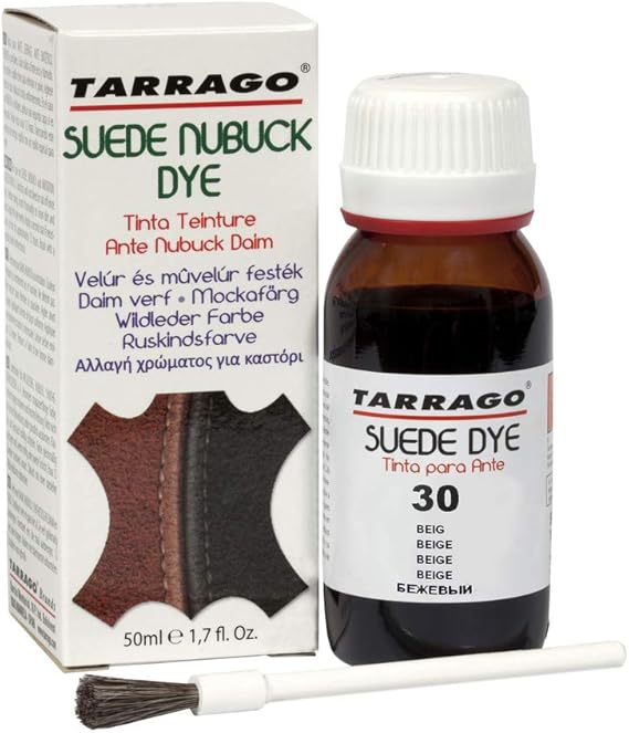 Tarrago Suede Nubuck Dye | Recolor, Brighten and Restore Suede and Nubuck | 1.7 Fl. Oz. | 30 - Beige