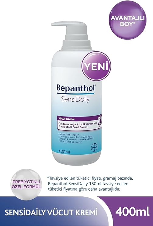 Bepanthol SensiDaily Pompalı 400 ml Vücut Kremi