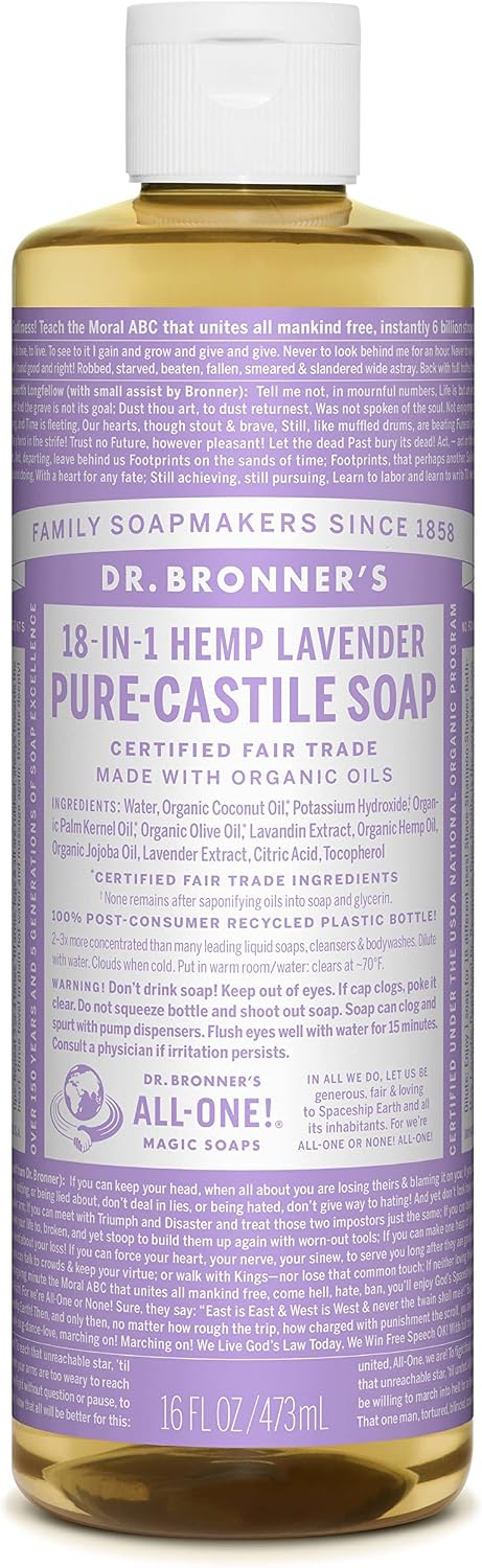 Dr. Bronners Lavender 16oz. Castile Soap