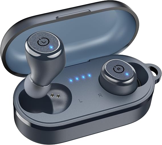 TOZO T10 Wireless Earbuds Powerful Bass Stereo Wireless Charging, APP, IPX8