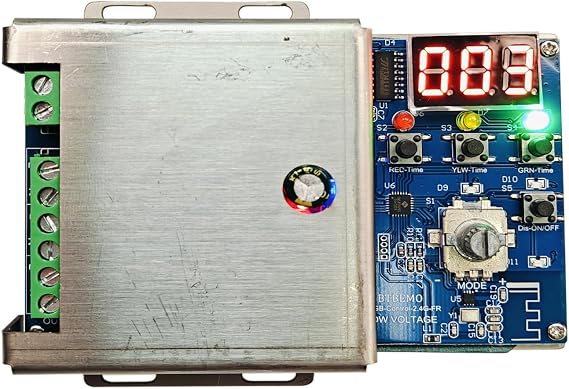 Remote 3 Channel Light Controller Sequencer with 50+ Modes 110/240V AC Easy to Program and Fix Installation Smart Digital Display Microcontroller