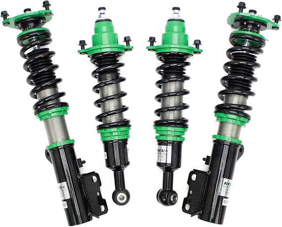 Rev9 R9-HS2-021 Hyper-Street II Coilover Suspension Lowering Kit, Mono-Tube Shock w/ 32 Click Rebound Setting, Full Length Adjustable, compatible with Mitsubishi Lancer (CX/CY) 2008-17