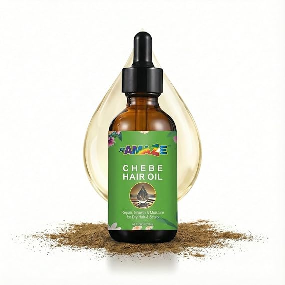 Chebe Oil for Hair Growth, 60 ml - Chebe Hair Oils, Natural Hair Growth Oil for Stronger, Longer, Thicker Hair, only natural ingredients