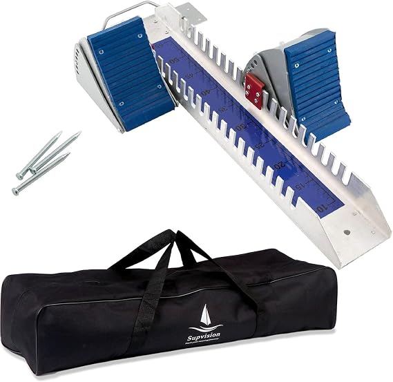 Starting Block Track Field with Carry Bag Multi-Function Starting Blocks for Sprinting 6 Angle Adjustable Aluminum Running Blocks Suitable for Athletics Plastic Runway Cinder