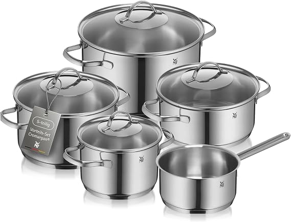 Wmf Provence Plus Tencere Seti, 5 Parça, Cam Kapaklı, Paslanmaz Çelik