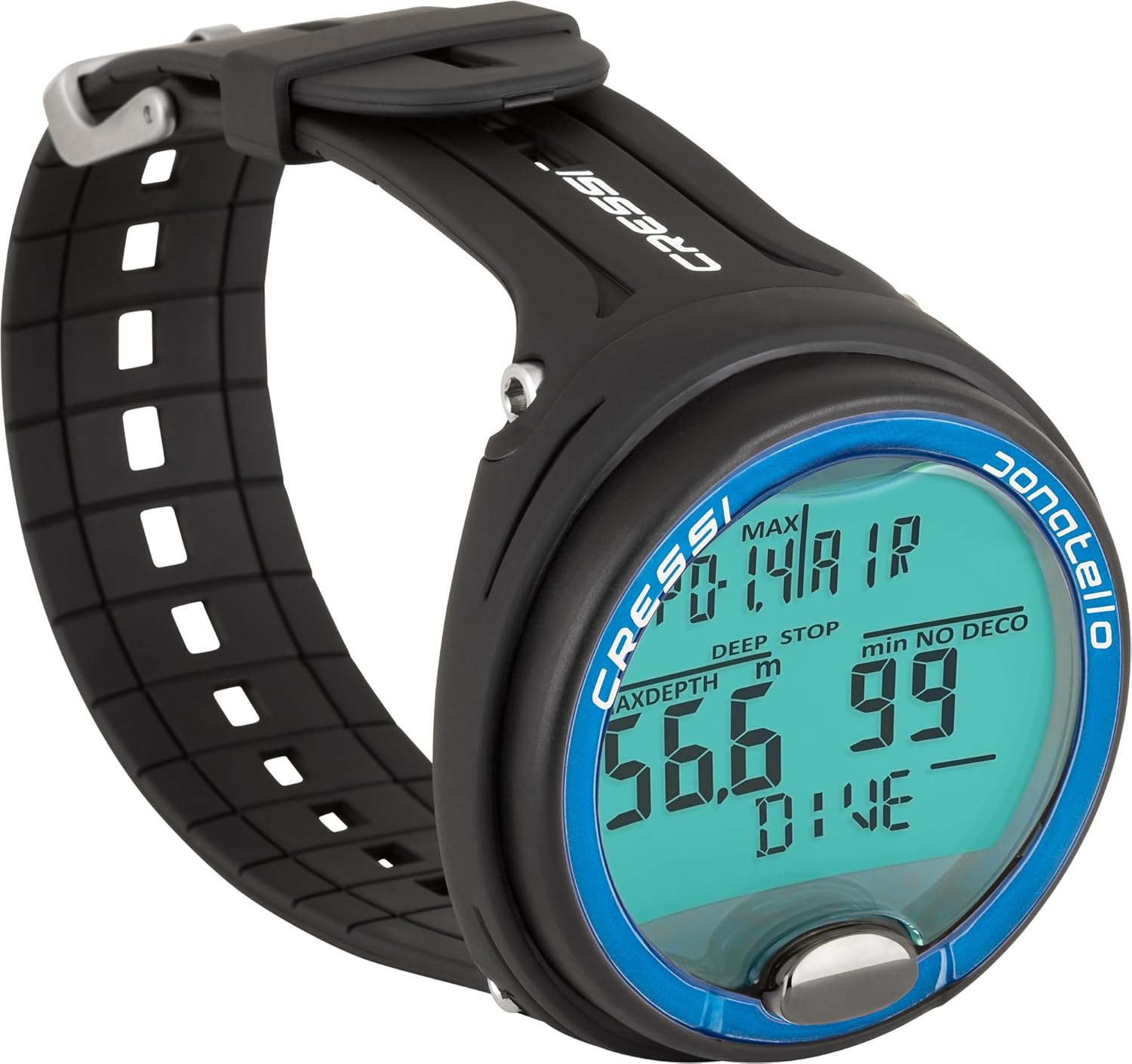 CRESSI Donatello Diving Computer - Professional Underwater Wrist Computer for Immersion in Air  Nitrox and Apnea One Size Adult Unisex