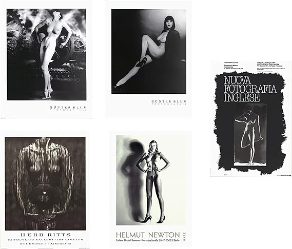 Various Artists Bundle- 5 Assorted Nudes B&W Posters