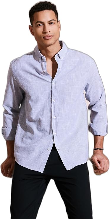 Buratti Pamuklu Regular Fit Düğmeli Yaka Gömlek Erkek GÖMLEK CF24S116488