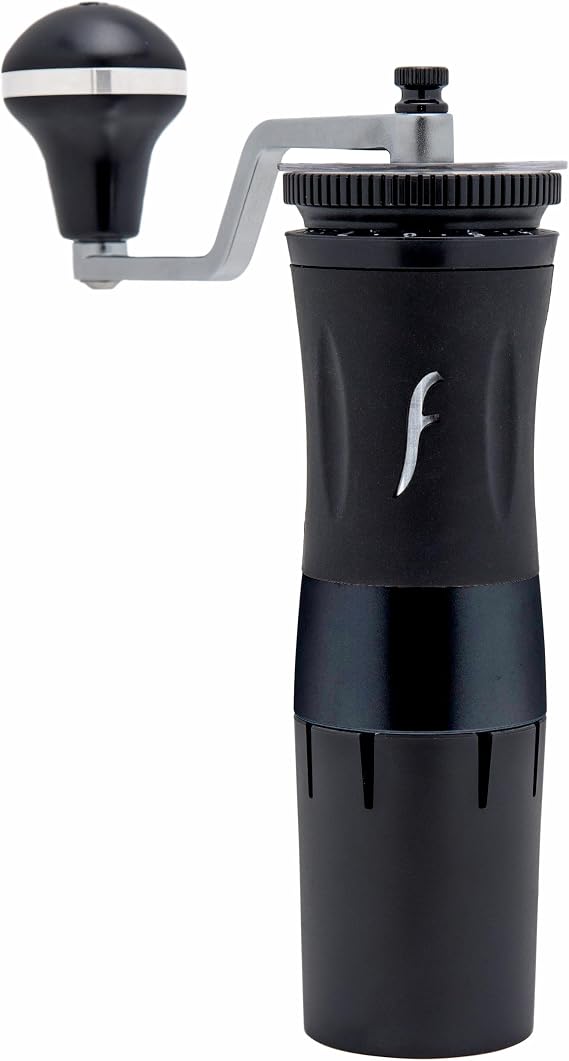 The Royal Coffee Grinder, by Flair Espresso: An all-manual hand burr grinder with hardened steel conical burrs for any coffee brewing method