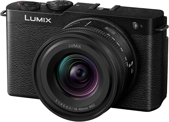 Panasonic Lumix S9, Full Frame Mirrorless S9 Open Gate Vlogging Camera in Black, with S-R1840E 18-40mm S lens, 24.2MP, 6K /4K Video, 779 Point PDAF, Image Stabilisation Free-Angle Screen