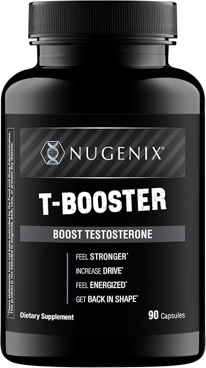 Nugenix T Booster - Free Testosterone Booster Supplement for Men, 90 Count | Feel Stronger, Increase Drive, Boost Testosterone