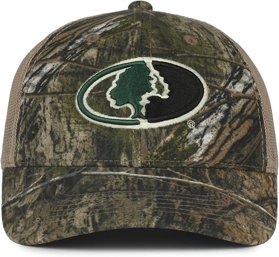 Mossy Oak Camo Trucker Hat Structured Low Profile Canvas Cap