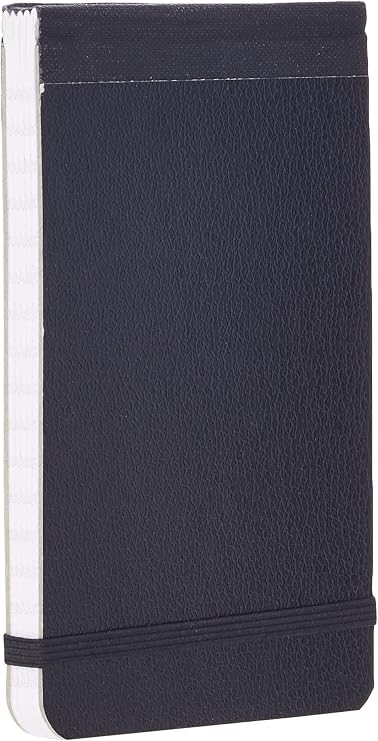 Silvine Elasticated Pocket Notebook with 80 Pages and Durable Stiff Board Covers,5 x 3