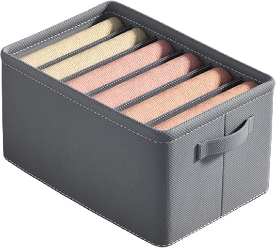 Cloth Storage Drawer Organizer Foldable Wardrobe Storage Box Closet Dresser Drawer Organizer Underwear Drawer Organizer Bins for Clothing Classify Underwear Storage