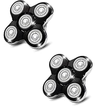 2 Pack Shaver Replacement Heads Compatible with Remington Balder RX5/XR7000/XR1500, 5 Dual Track Heads for Remington Shaver