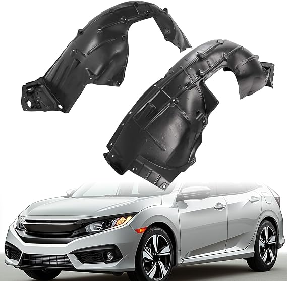 Front Fender Liner Panel Compatible with 2016-2019 Honda Civic