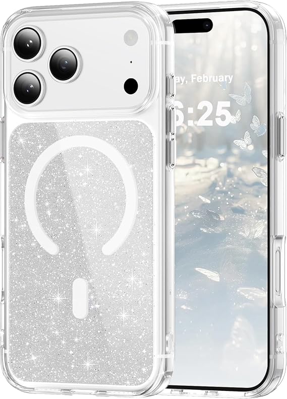 Clear Crystal Case for iPhone 18 Pro Max / 17 Pro Max, Clear SF