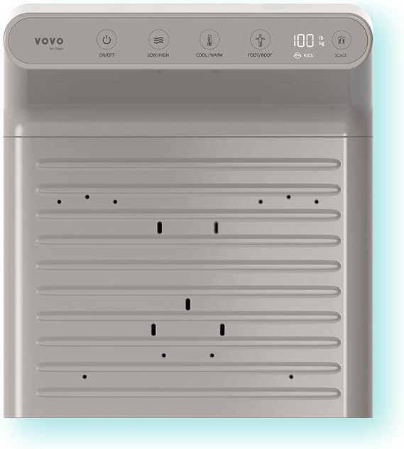 VOVO STYLEMENT BD-7700G Body & Foot Dryer for bathroom, Temperature & Wind Volume Controlled Dryer with Intuitive Display, Waterproof hygienic Scaffolding, Made in Korea