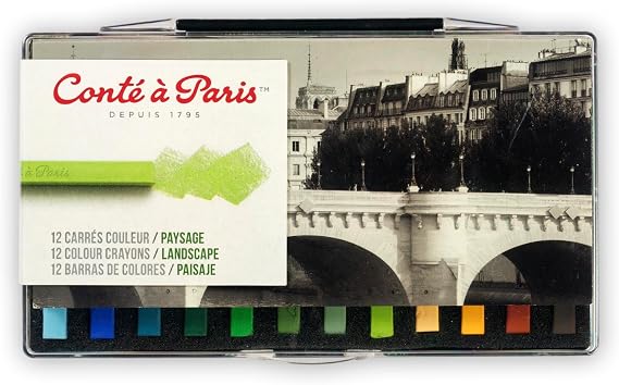 Conte a Paris Conte Crayon 12 Assorted Landscape Set