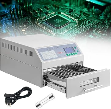 Reflow Oven 800/1500W,Reflow Soldering Machine,T962/T962A Automatic Reflow Machine,Professional Infrared Heater Soldering Machine,Precision Reflow Oven,Welding Area 180x235/300x320mm,800W