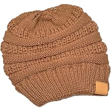 Women's Winter Cap, Knitted Hat, Ski Cap (Caramel)