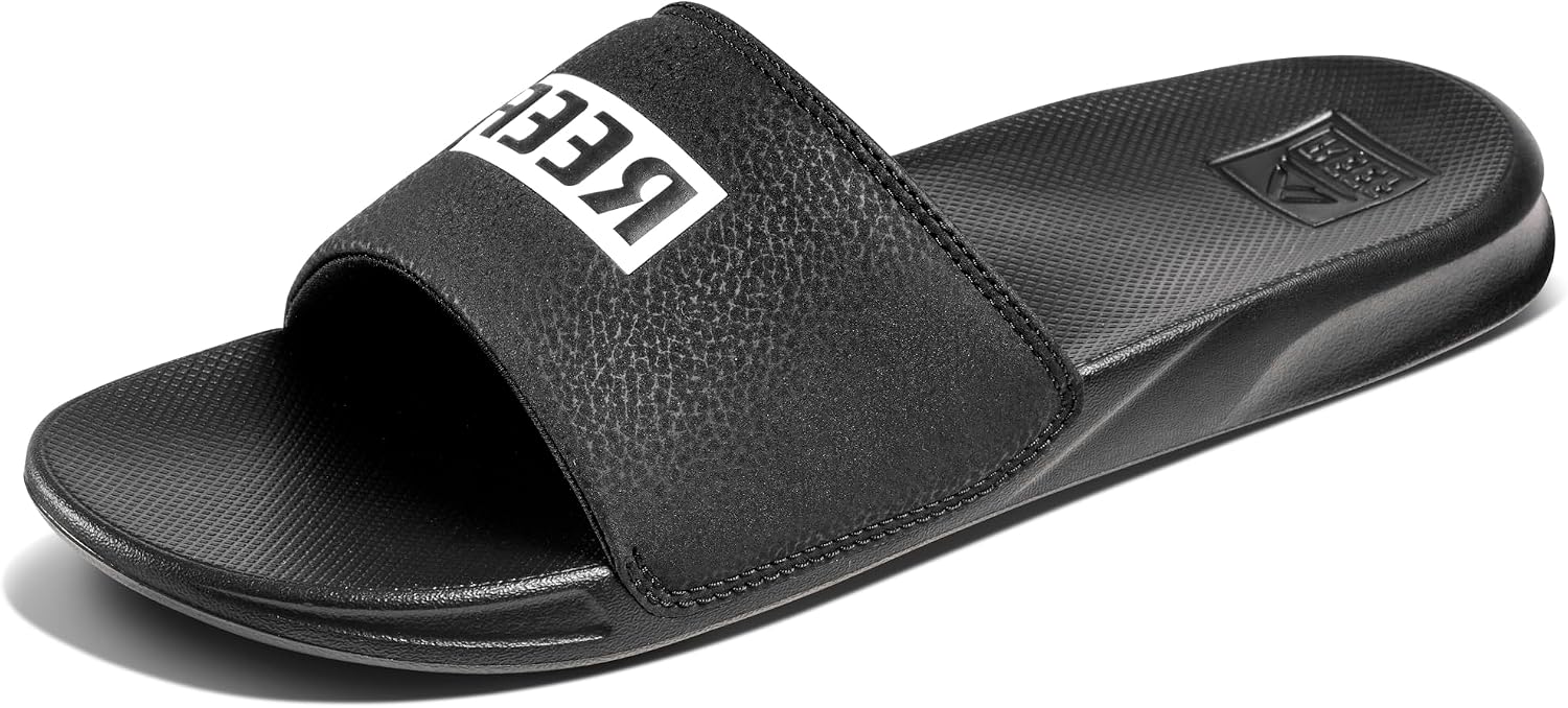 Reef Men's One Slide Flip Flop Sandal Grey Tan