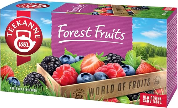 Teekanne Forest Fruits Infusion Tea with Raspberry Blackberry Strawberry Blueberry Hibiscus Orange Peel