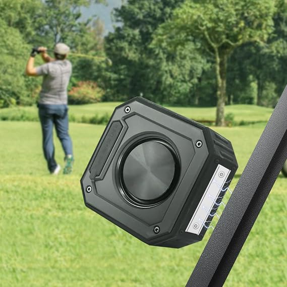 PILSAMAS Golf Speaker - Bluetooth Speaker for Golf Cart, Deep Bass, TWS, 15W, Waterproof