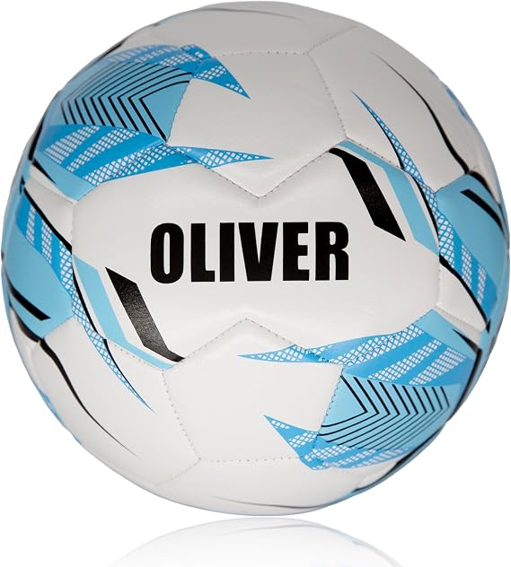 Personalised Football Size 5, White & Blue, PU Leather