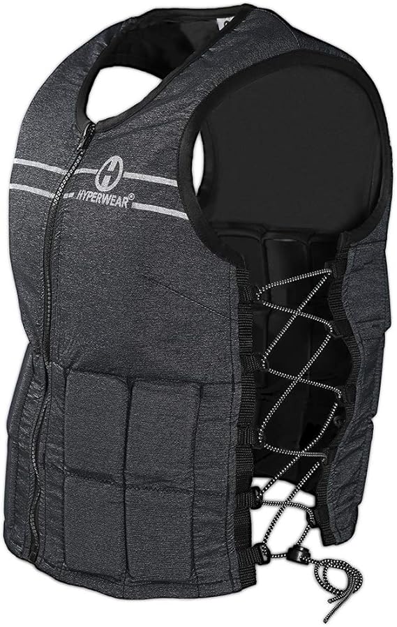 Hyperwear Hyper Vest FIT Weighted Vest for Women Walking & Bone Health Adjustable USA Steel Weights, Machine Washable Osteoporosis Exercise, No Chest Weights - 10 lb or 5 lb Options