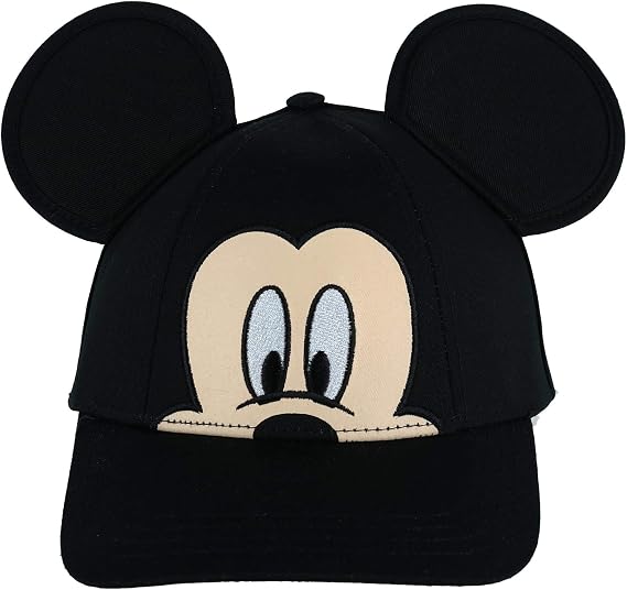 Disney Youth Mickey Peeking Ear Hat, Black