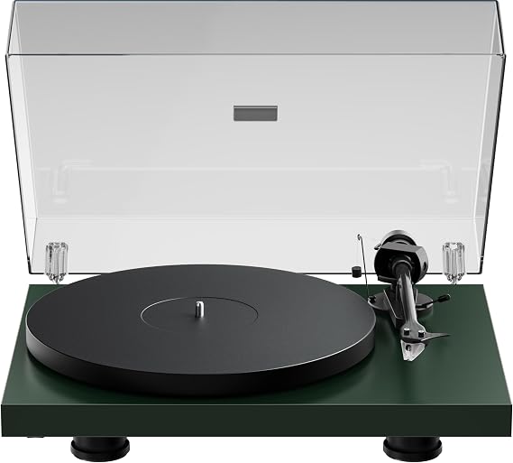 Pro-Ject Debut EVO 2, Next Generation Audiophile Turntable with Carbon Fiber tonearm, Electronic Speed Selection and pre-Mounted Pick it MM EVO Cartridge, Made in Europe (Fir Green Satin)