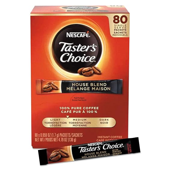 Nescafe 15782 Taster's Choice Stick Pack, Premium Choice, 80/Box