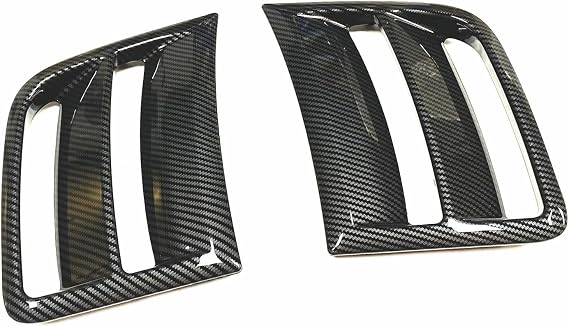 Car Front Side Air Vent Cover Hood Trim Bonnet For Subaru For STI WRX GRB Wagon 10th For Impreza WRX Hatchback 5 Door 2008-2014 OOPUHKSY(Carbon Fiber Look)