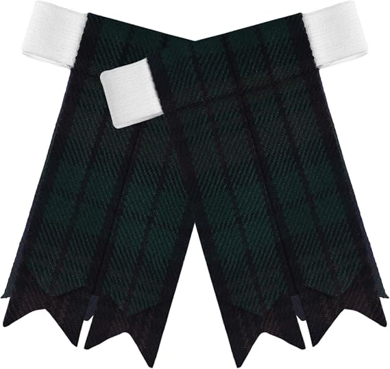Scottish Tartan Kilt Flashes with Elastic Adjusters