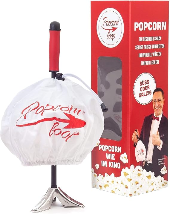Popcornloop | Stovetop Traditional Popcorn Maker | Healthy Gourmet Popcorn