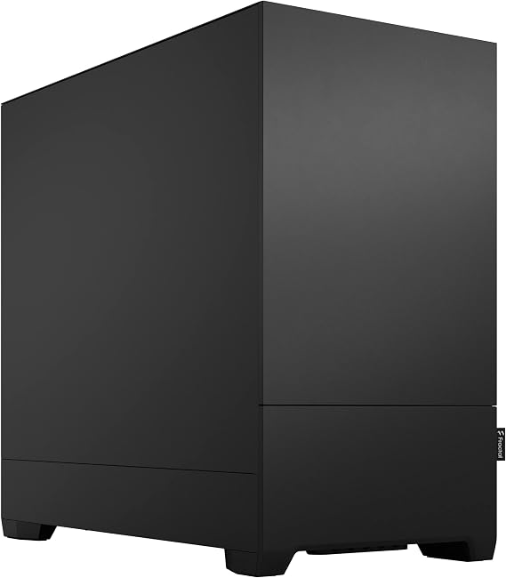 Fractal Design Pop Mini Silent Black – Solid - Bitumen side panels and sound-dampening foam - Three 120 mm Aspect 12 fans included – mATX Silent PC Case