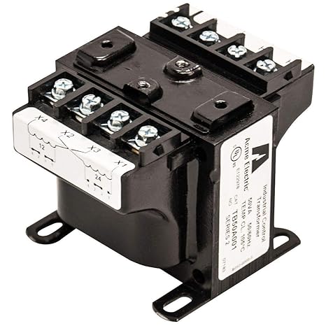 Industrial Control Transformer .250 kVA, 208/230/460 Primary Volts - 24/115 Secondary Volts, Factory Installed 2-Pole Primary Block and Secondary Fuse Clips (50 & 75 VA)