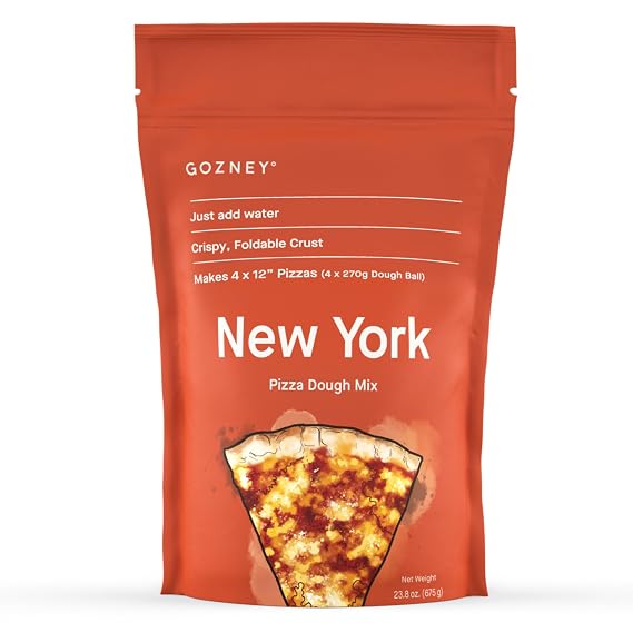 Gozney Dough Mix for 4 of 12" Pizzas, New York Organic Flour Baking Mix